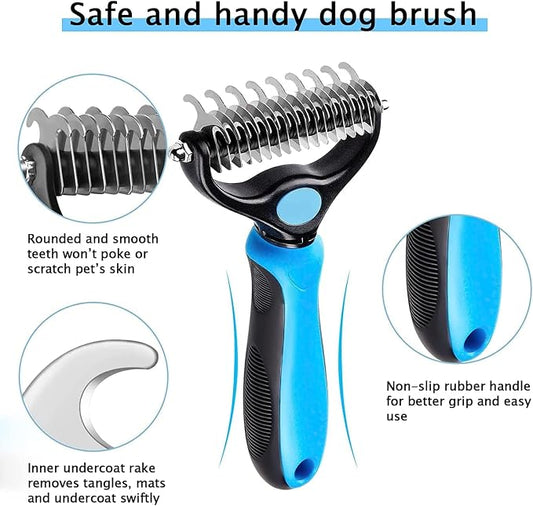Pet grooming brush