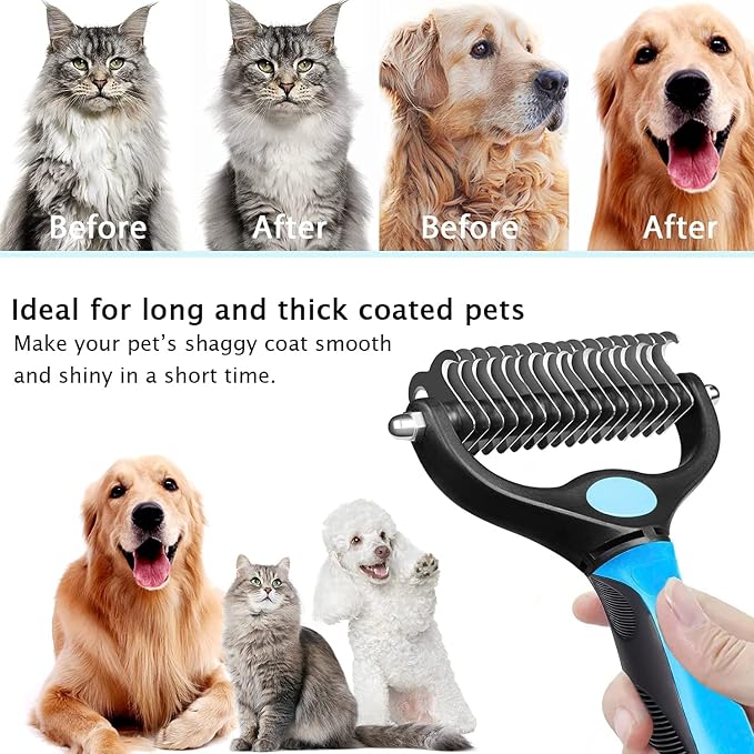 Pet grooming brush