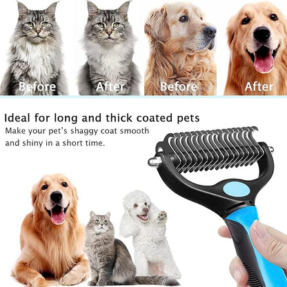 Pet grooming brush