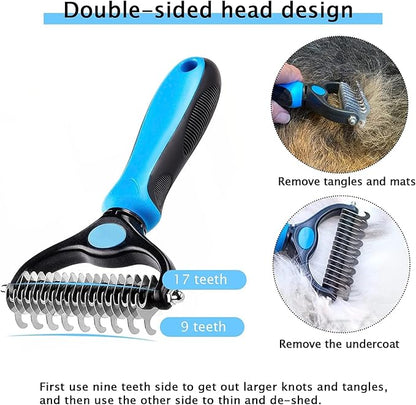 Pet grooming brush
