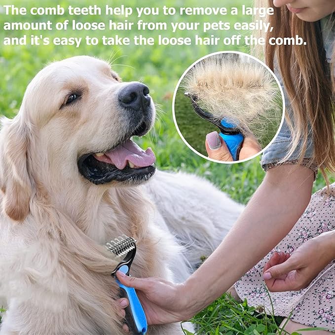 Pet grooming brush